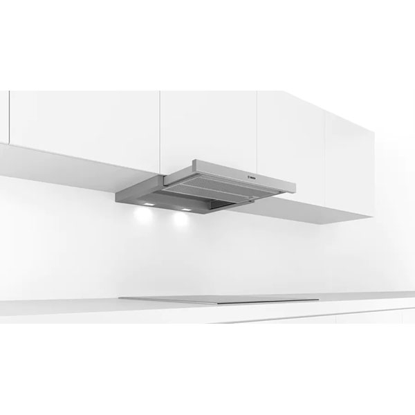 Hota incorporabila BOSCH DFS067A51, 2 motoare, 399 m3/h, L 60 cm, argintiu
