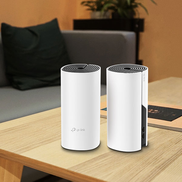 Sistem Wireless Mesh TP-LINK Deco M4 AC1200, Dual Band 300 + 867 Mbps, 2 buc, alb