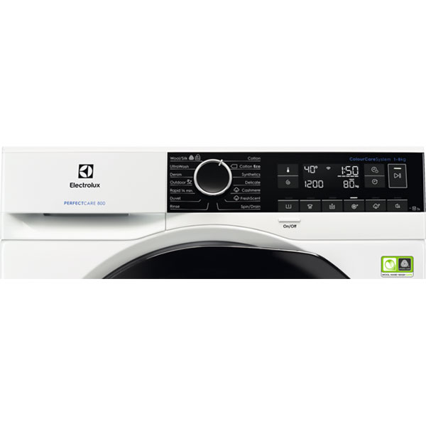 Masina de spalat rufe frontala ELECTROLUX PerfectCare800 EW8F248B, UltraCare, 8 kg, 1400rpm, Clasa B, alb