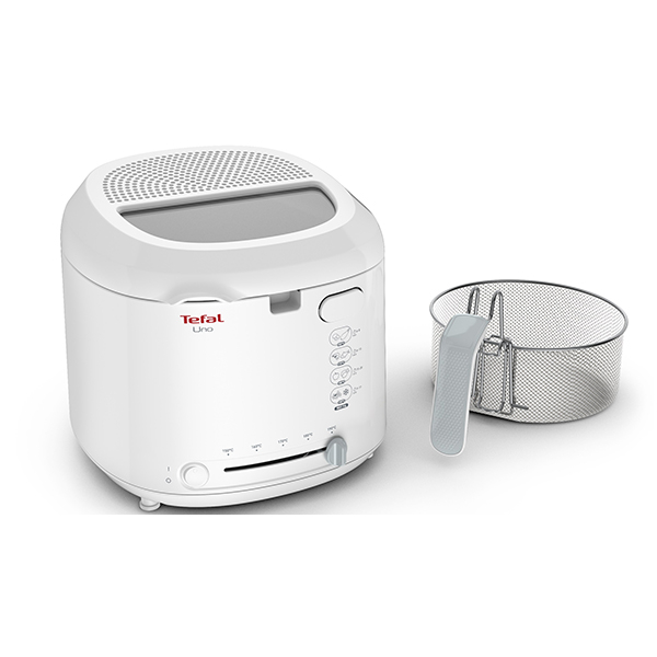 Friteuza TEFAL Uno FF203130, 1kg, 1.8l, 1600W, 150-190 grade, alb-gri