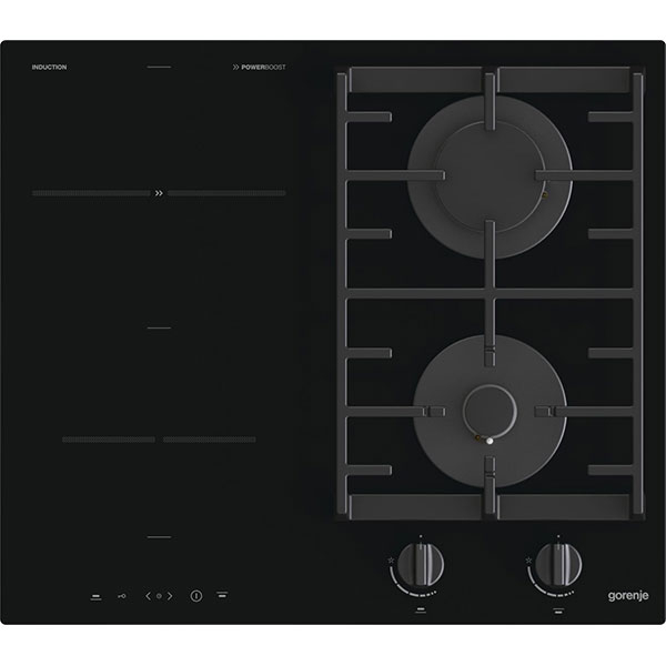 Plita incorporabila GORENJE GCI691BSC, Mixta, 4 arzatoare, negru
