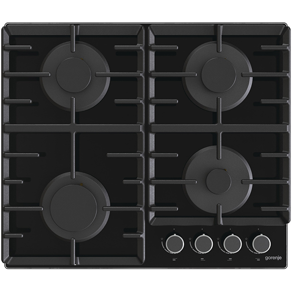 Plita incorporabila GORENJE GT642AB, Gaz, 4 arzatoare, negru