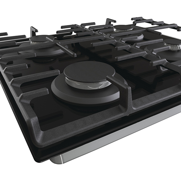 Plita incorporabila GORENJE GT642AB, Gaz, 4 arzatoare, negru