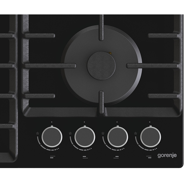 Plita incorporabila GORENJE GT642AB, Gaz, 4 arzatoare, negru