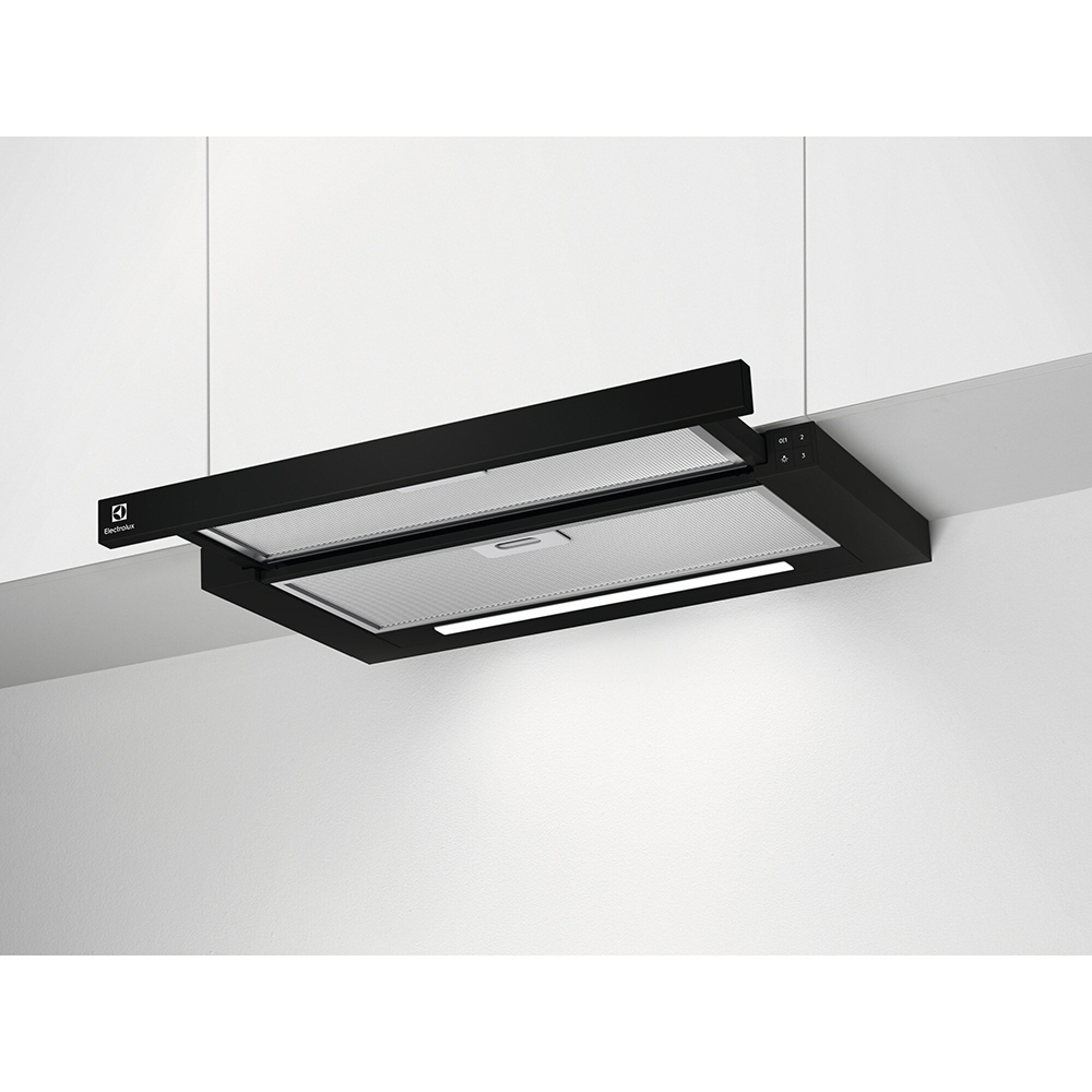 Hota incorporabila telescopica ELECTROLUX LFP616K, 1 motor, 600 m3/h, L 60 cm, negru