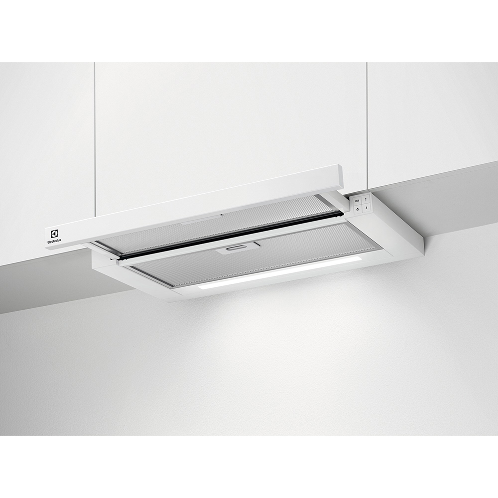 Hota incorporabila telescopica ELECTROLUX LFP616W, 1 motor, 600 m3/h, L 60 cm, alb