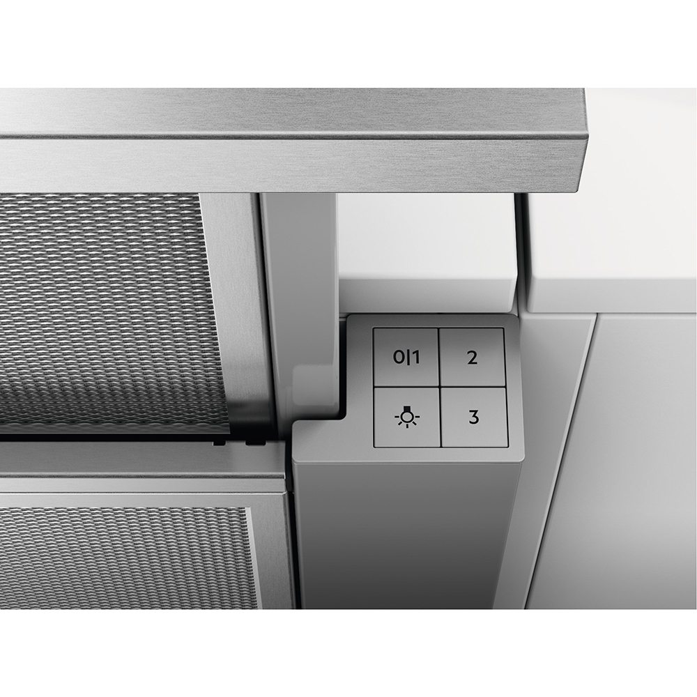 Hota incorporabila telescopica ELECTROLUX LFP616X, 1 motor, 600 m3/h, L 60 cm, gri