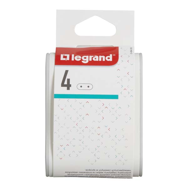 Adaptor priza LEGRAND L049400, 4 prize, alb