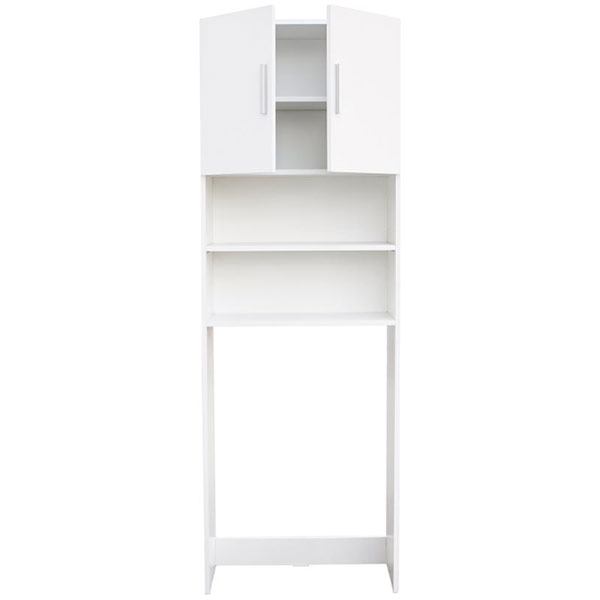 Dulap baie pentru masina de spalat Woodart, 65 x 30 x 180 cm, alb