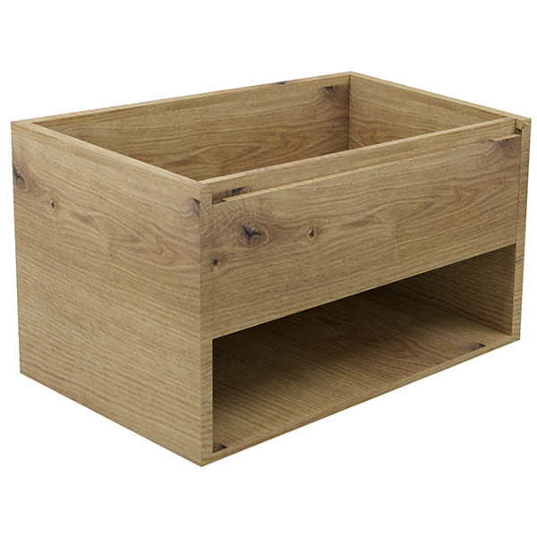 Set masca si lavoar Woodart Esma, 85 x 46 x 50 cm, stejar antichizat