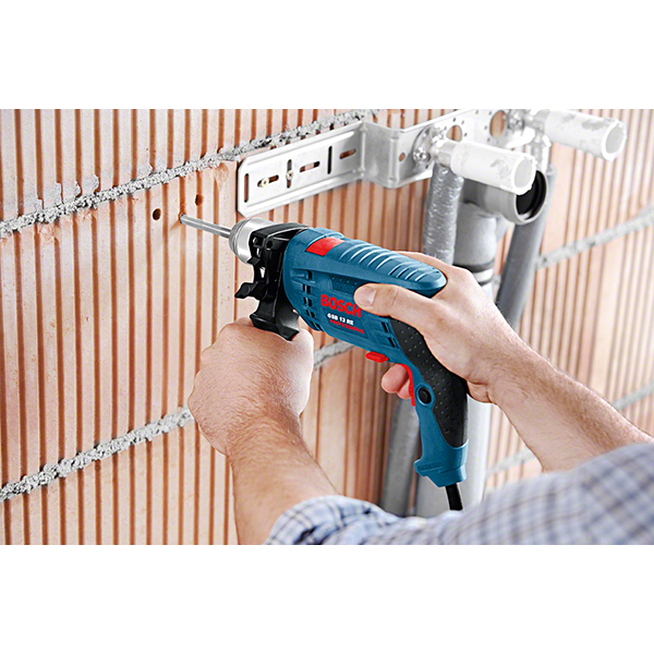 Masina de gaurit si insurubat (bormasina) cu percutie BOSCH Professional GSB 13 RE 0601217100, 600W, 2800RPM, mandrina rapida 13mm