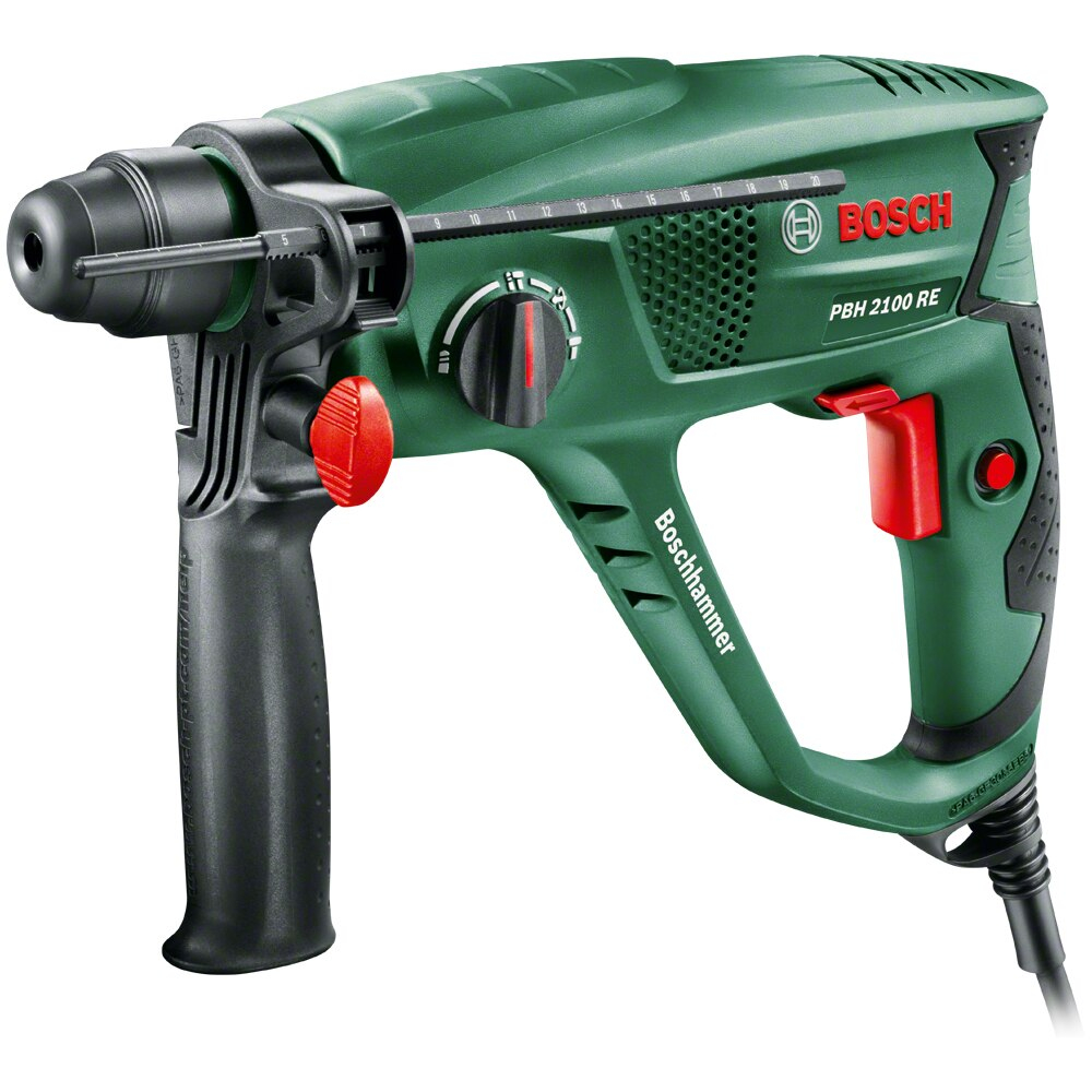 Ciocan rotopercutor BOSCH PBH 2100 RE, 550W, 1.7J, 2300RPM, 5800BPM, SDS Plus, cutie plastic