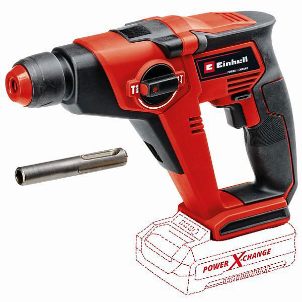Ciocan rotopercutor EINHELL TE-HD 18/12 Li - Solo, 18V, 1.3J, 1300RPM, 6000BPM, SDS Plus, fara acumulator