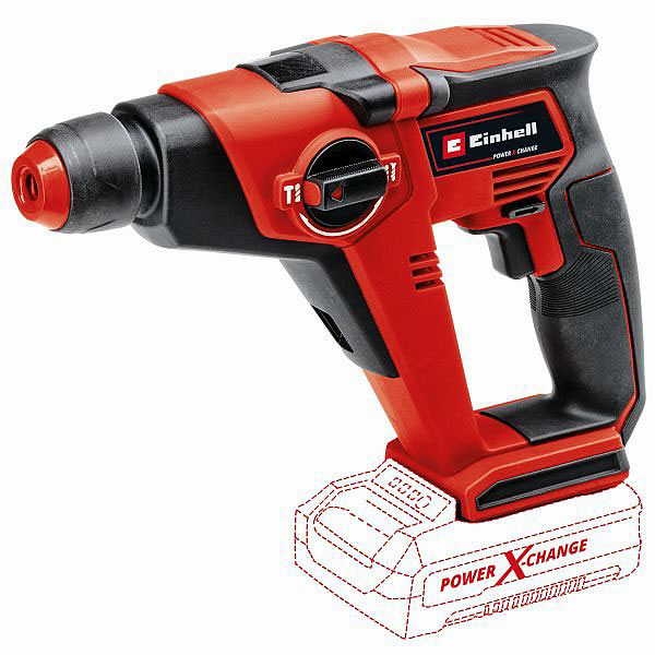 Ciocan rotopercutor EINHELL TE-HD 18/12 Li - Solo, 18V, 1.3J, 1300RPM, 6000BPM, SDS Plus, fara acumulator