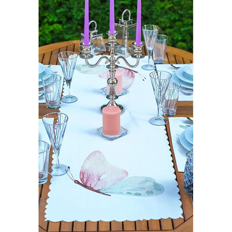 Suport farfurii si napron Modern, 35 x 45 cm, 35 x 140 cm, 4 + 1 bucati, multicolor