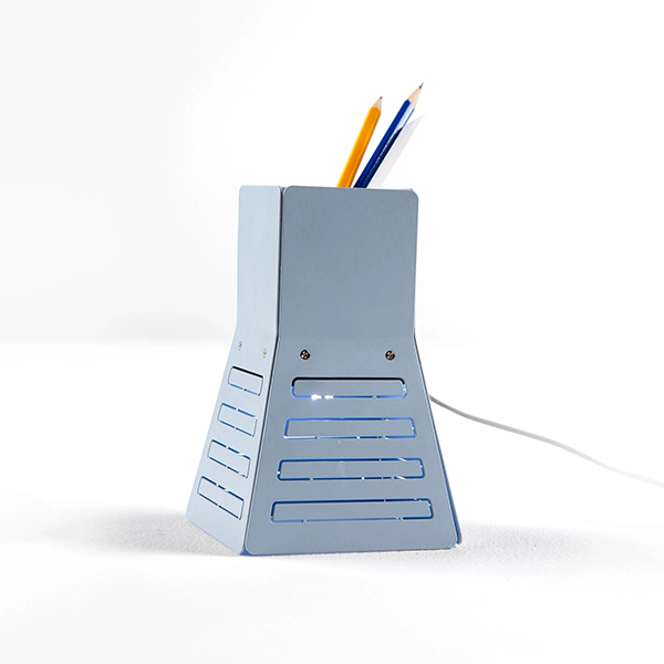 Lampa de birou SPIN Duo, Misty Grey