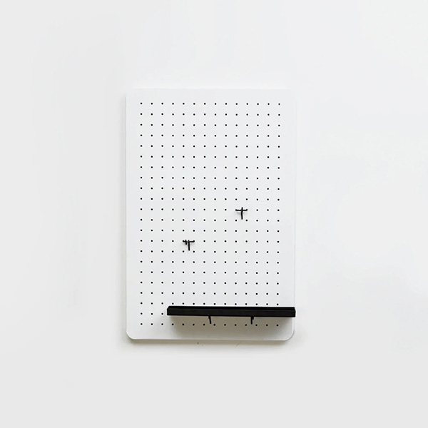 Organizator de perete Dash, 3 piese, alb-gri-rosu