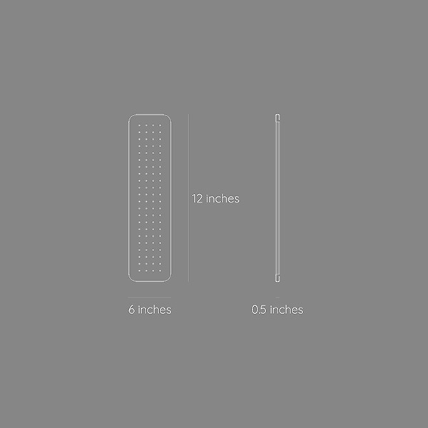 Organizator de perete Dash, 3 piese, Misty Grey