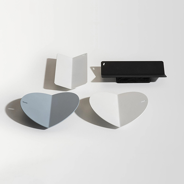 Suport accesorii birou SPIN Slide Rectangle, metal-lemn, alb