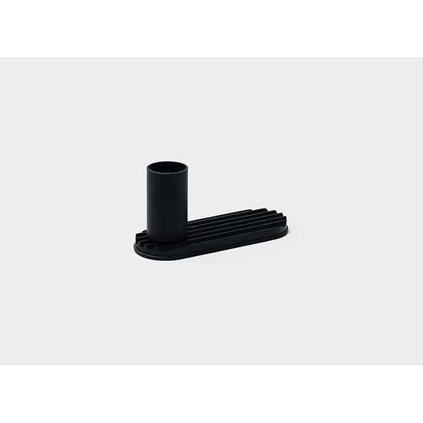 Suport instrumente de scris SPIN Ridge, metal-lemn, negru