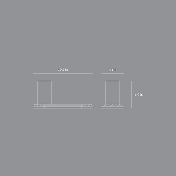 Suport instrumente de scris SPIN Ridge, metal-lemn, negru