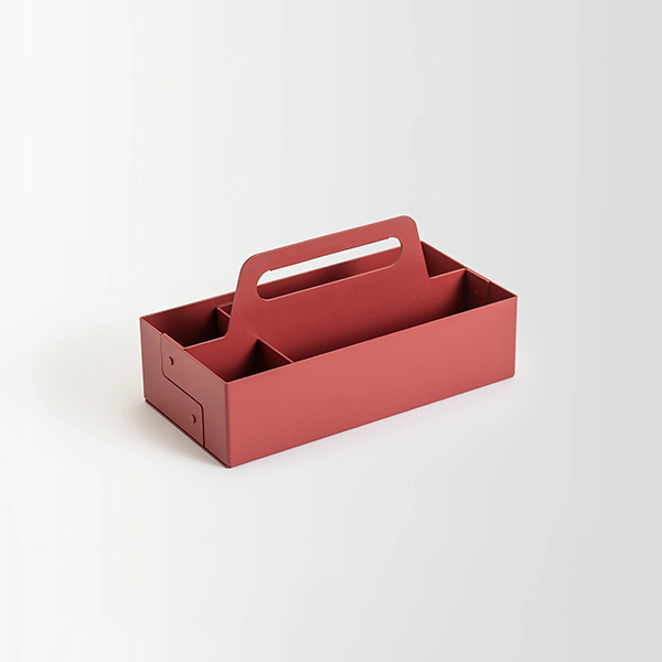 Cutie organizare SPIN Organizer Kit, metal, rosu