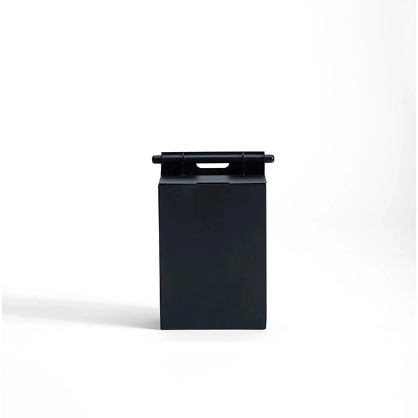 Cos pentru hartie SPIN Cora, metal, negru