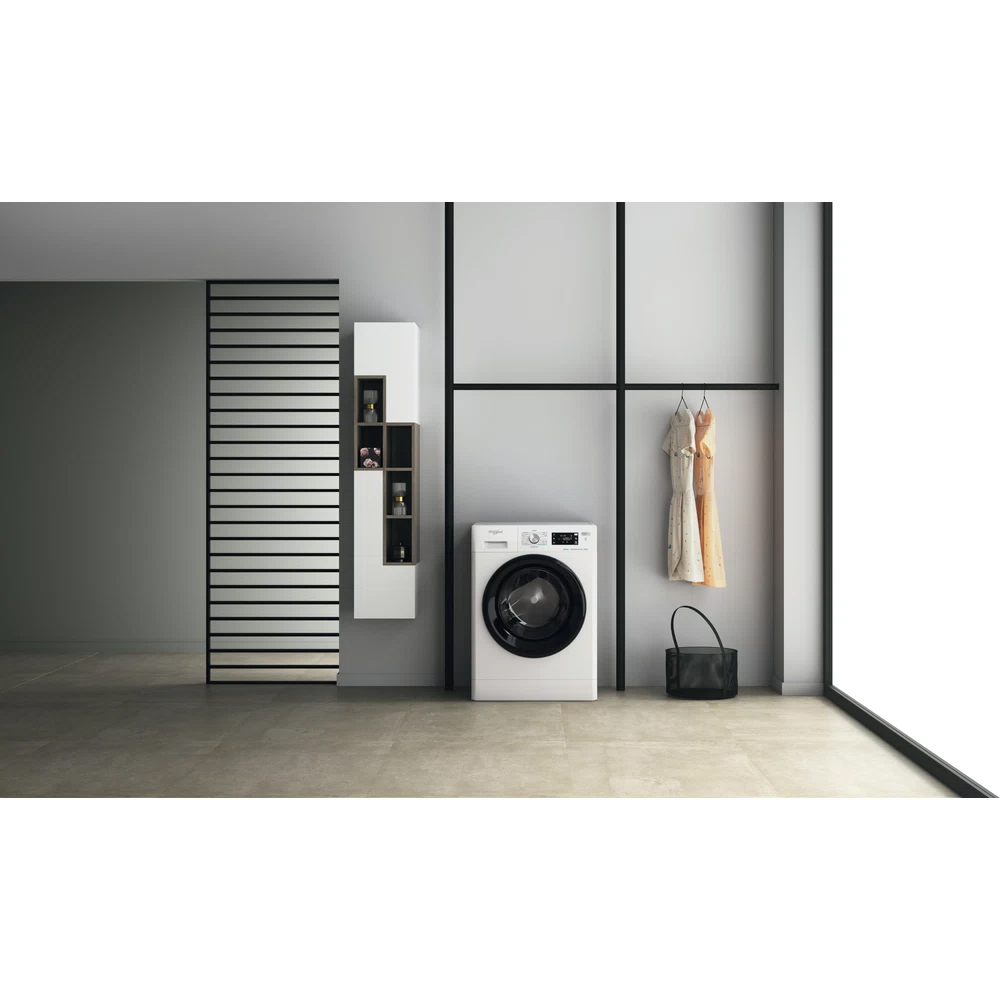 Masina de spalat rufe frontala WHIRLPOOL FFB 10469 BV EE, Steam, 6th Sense, 10 kg, 1400 rpm, Clasa A, alb