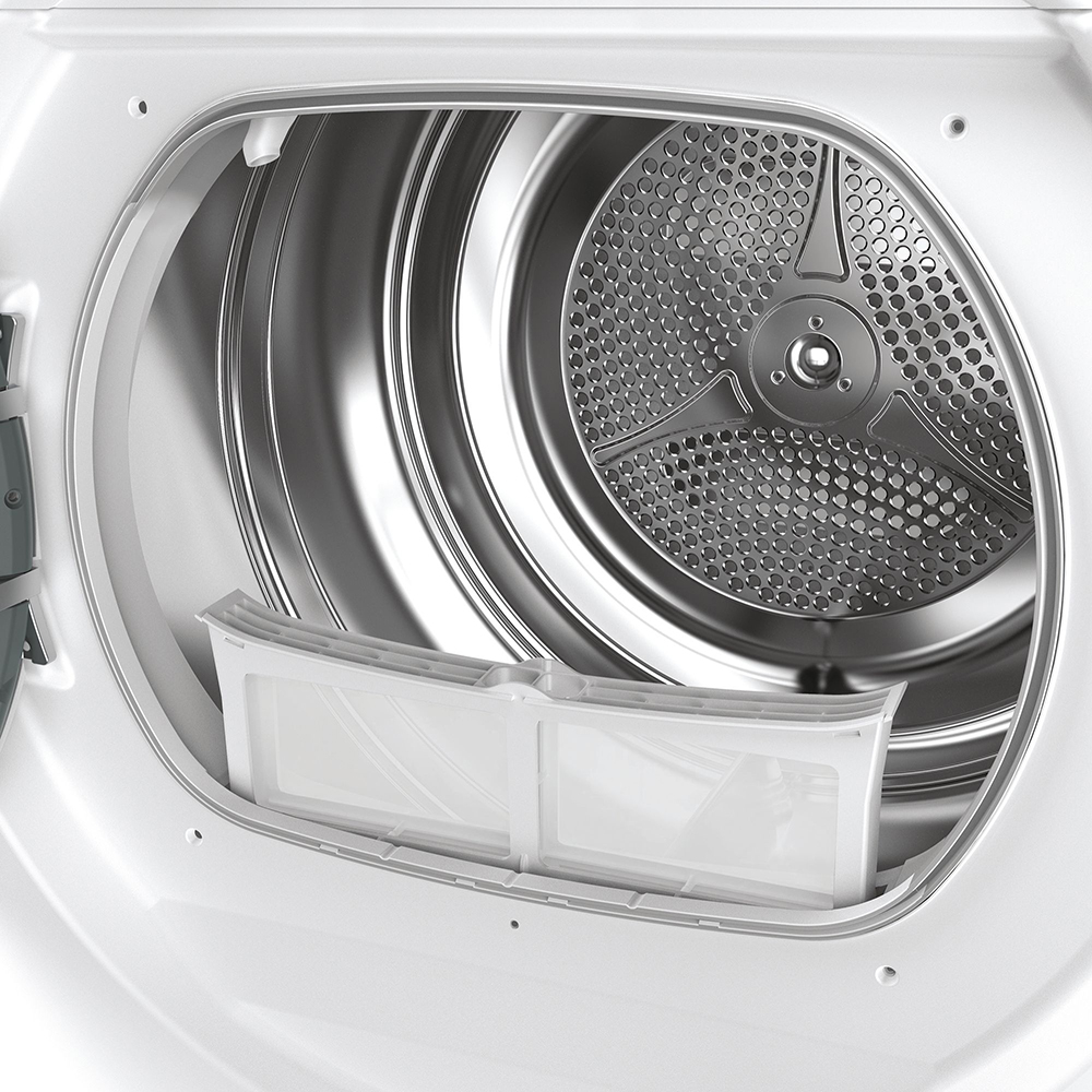 Uscator de rufe CANDY ROE H8A2TE-S, Pompa de caldura, 8 kg, 14 programe, Clasa E, Wi-Fi, alb