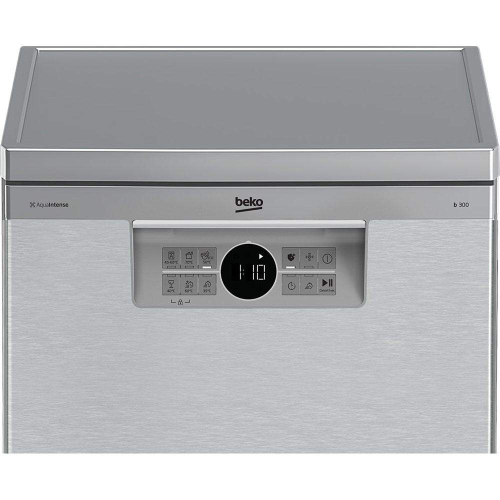 Masina de spalat vase independenta BEKO BDFS26020XQ, 10 seturi, 6 programe, 45 cm, Clasa E, panou comanda inox