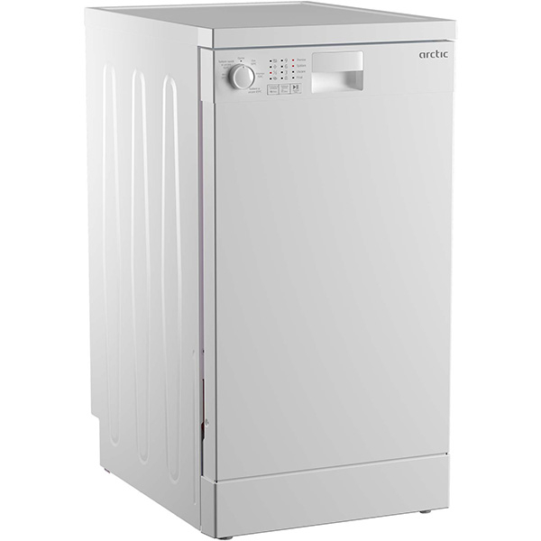 Masina de spalat vase independenta ARCTIC DFS0502, 10 seturi, 5 programe, 45 cm, Clasa E, alb