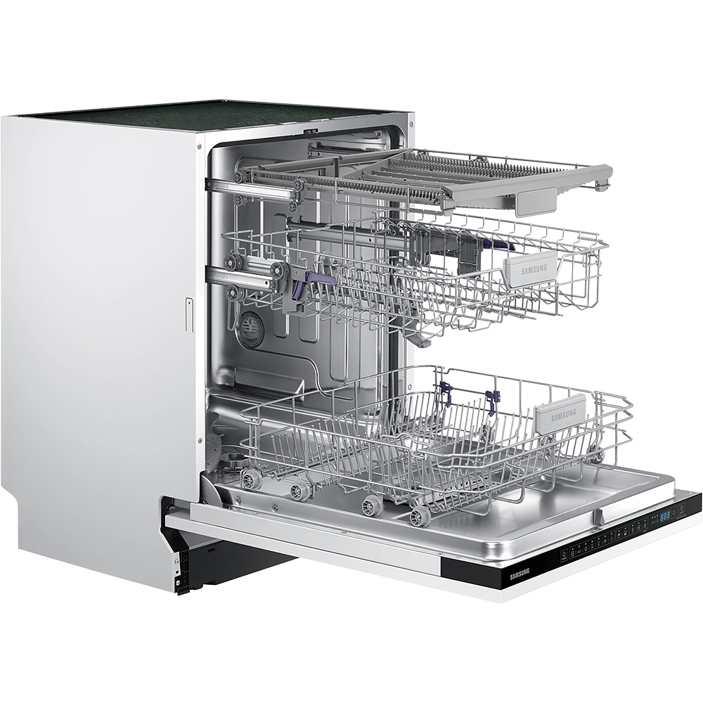 Masina de spalat vase incorporabila SAMSUNG DW60M6050BB, 14 seturi, 7 programe, 60 cm, Clasa E, panou comanda negru