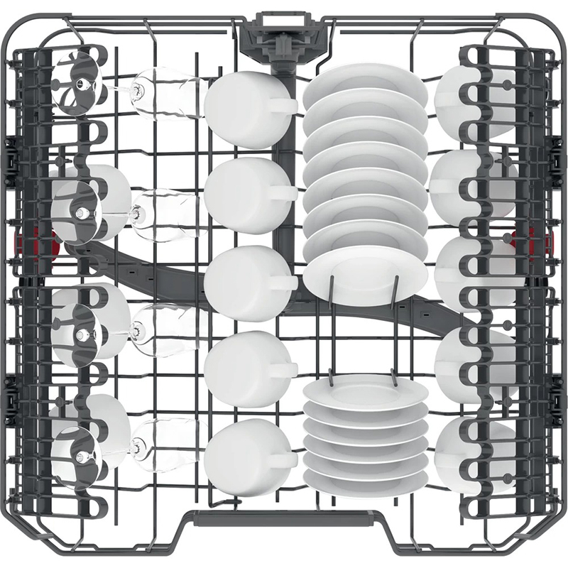 Masina de spalat vase independenta WHIRLPOOL WFC 3C26 P X, 6th Sense, 14 seturi, 8 programe, 60 cm, Clasa E, argintiu