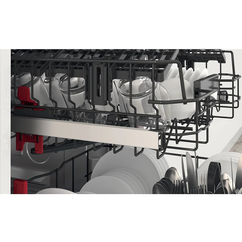 Masina de spalat vase independenta WHIRLPOOL WFC 3C26 P X, 6th Sense, 14 seturi, 8 programe, 60 cm, Clasa E, argintiu