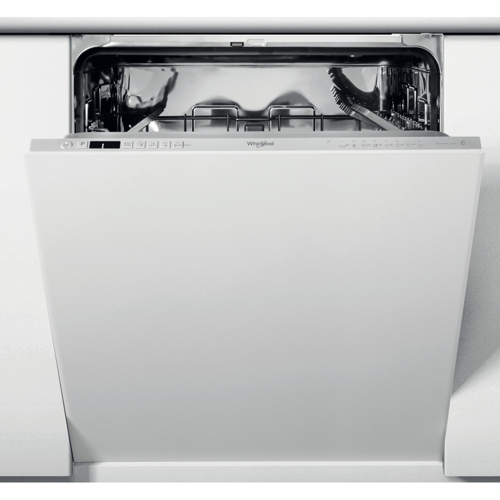Masina de spalat vase incorporabila WHIRLPOOL WRIC 3C26  P, 14 seturi, 8 programe, 60 cm, Clasa E, panou comanda argintiu