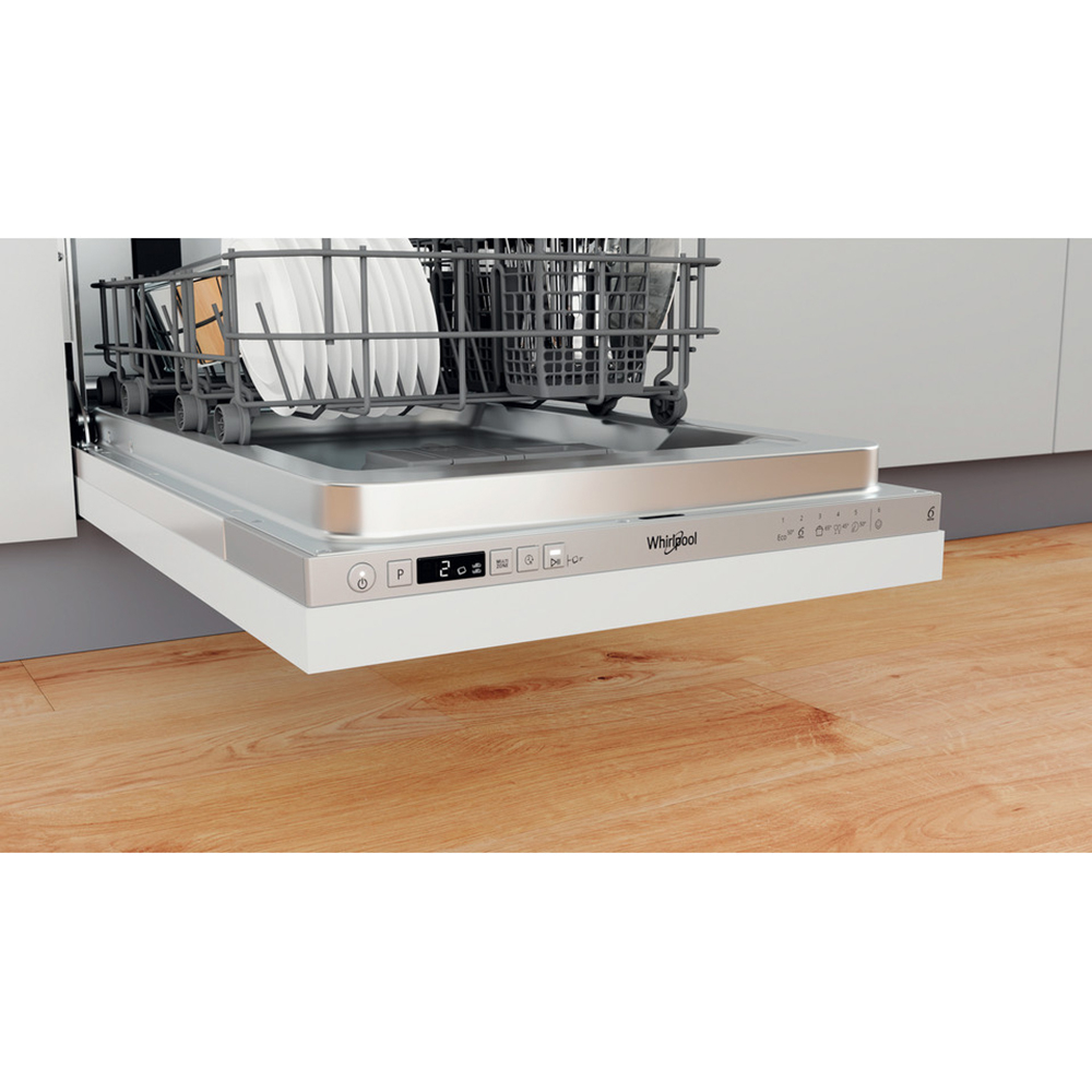 Masina de spalat vase incorporabila WHIRLPOOL WSIC3M27C, 10 seturi, 45 cm, Clasa E, panou comanda inox