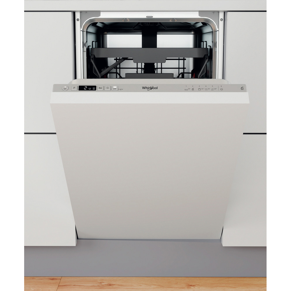Masina de spalat vase incorporabila WHIRLPOOL WSIC3M27C, 10 seturi, 45 cm, Clasa E, panou comanda inox