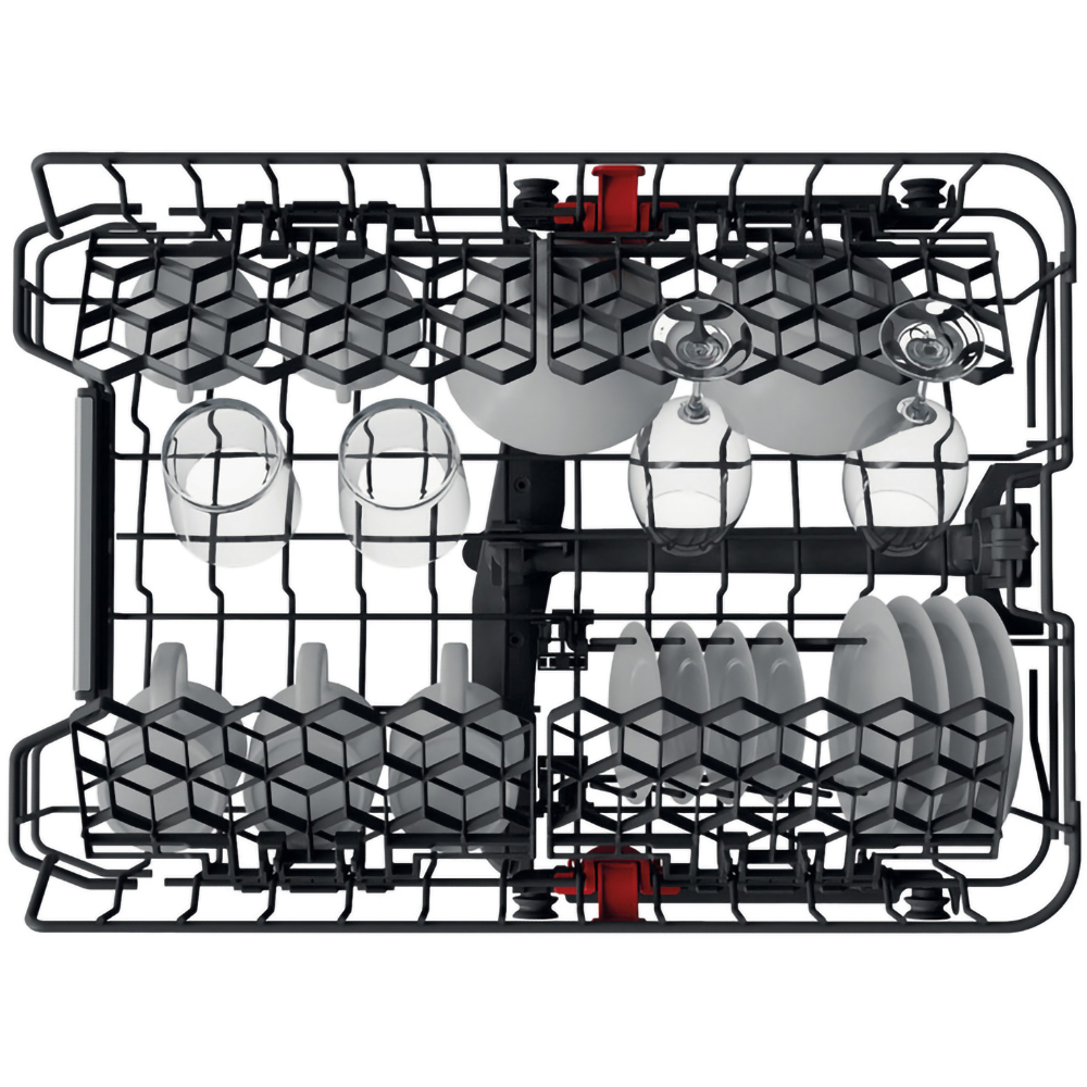 Masina de spalat vase incorporabila WHIRLPOOL WSIO 3T223 PCE X, 6th sense, 10 seturi, 7 programe, 45 cm, Clasa E, panou comanda inox