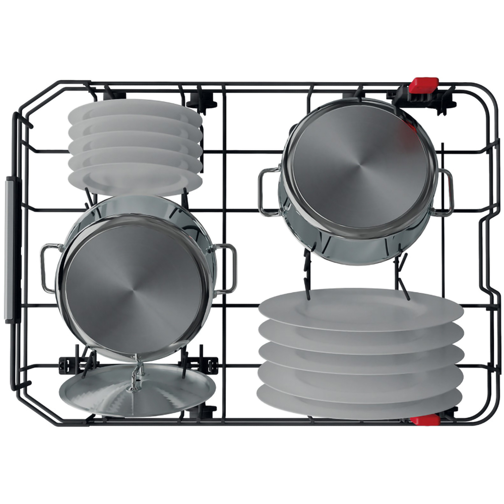 Masina de spalat vase incorporabila WHIRLPOOL WSIP 4O33 PFE, 6th Sense, 10 seturi, 9 programe, 45 cm, Clasa D, panou comanda negru