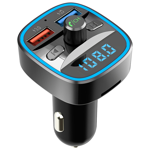 Modulator FM MYRIA MY2406, Bluetooth, USB, negru