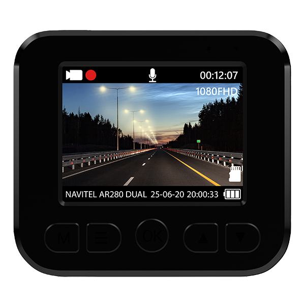 Camera auto duala DVR NAVITEL AR280, 2", FHD, G-Senzor
