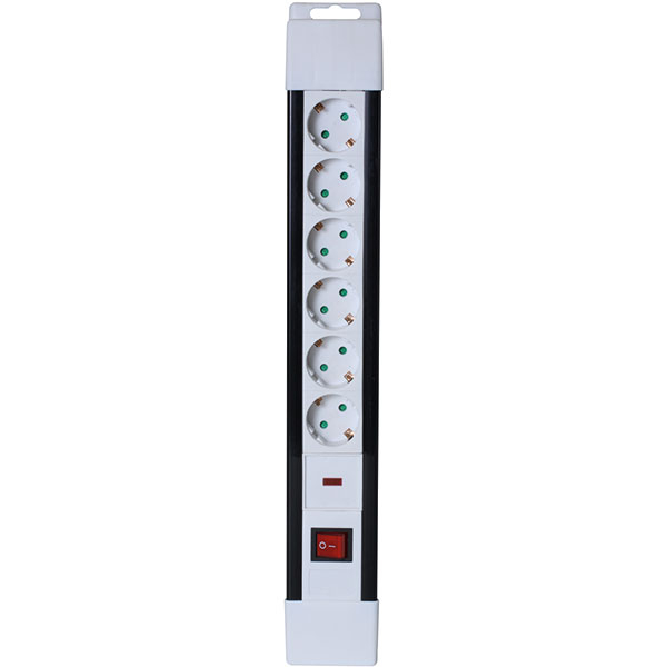 Prelungitor cu protectie HOME NVP 06K/WH, 6 prize, 2m