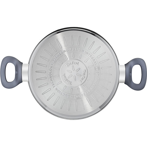 Set vase TEFAL Daily Cook G713SB45, 11 piese, 16- 28cm, otel, argintiu