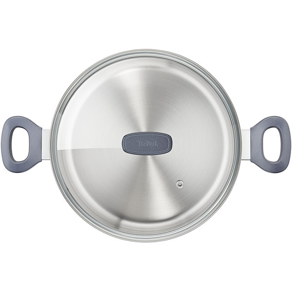 Set vase TEFAL Daily Cook G713SB45, 11 piese, 16- 28cm, otel, argintiu