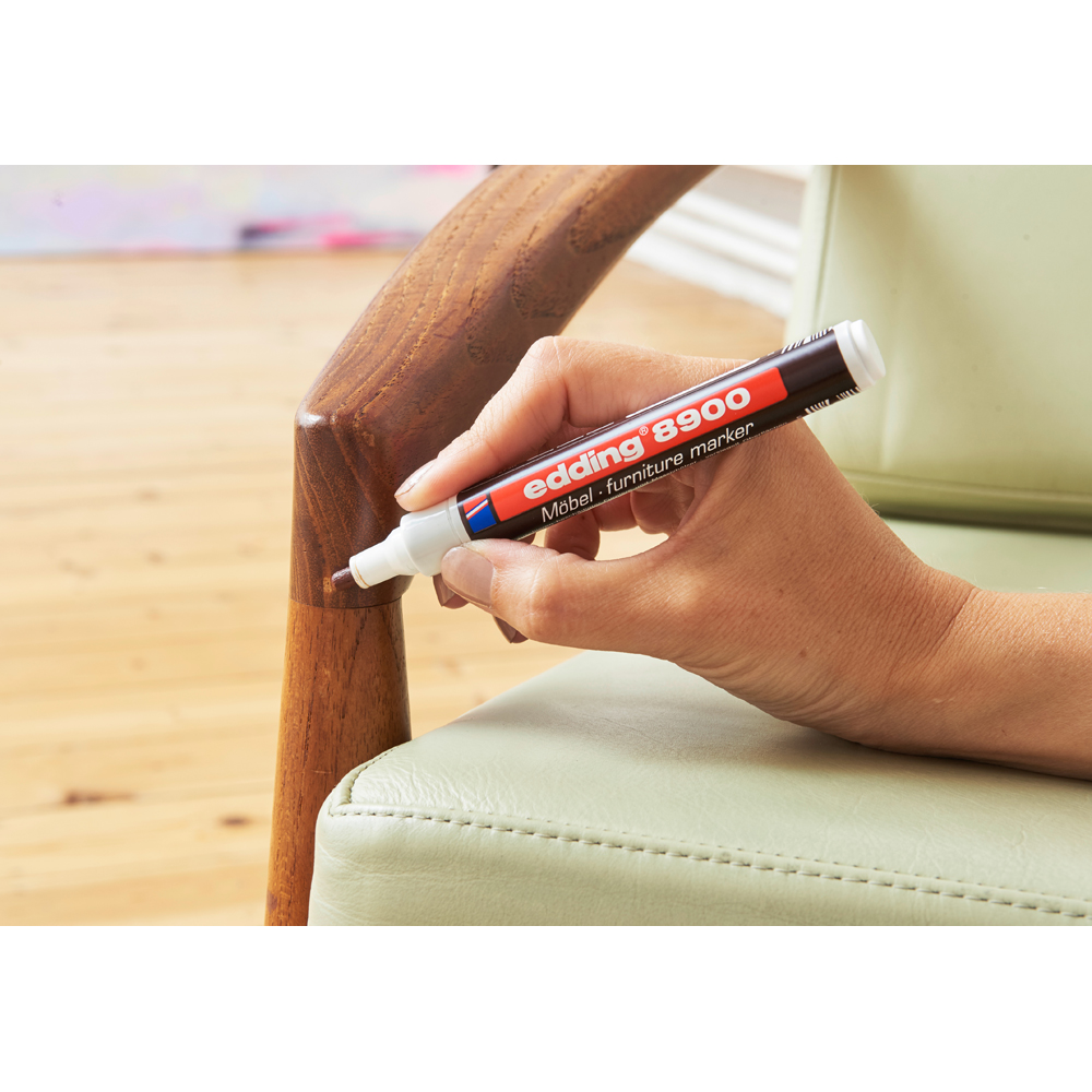 Marker retusuri mobilier lemn EDDING 8900, 1.5-2 mm, gri