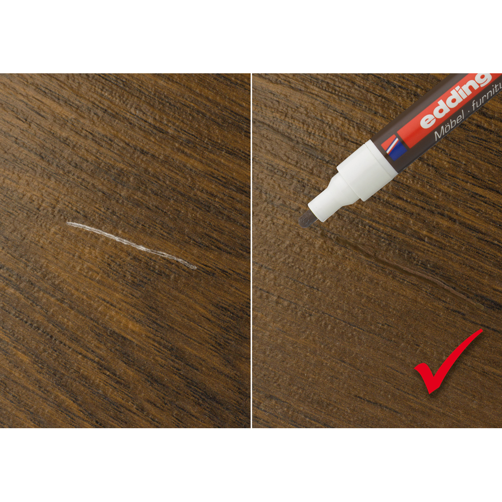 Marker retusuri mobilier lemn EDDING 8900, 1.5-2 mm, nuc light