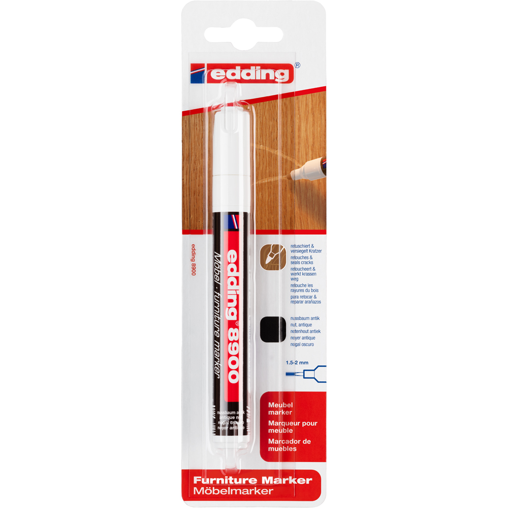 Marker retusuri mobilier lemn EDDING 8900, 1.5-2 mm, nuc antique