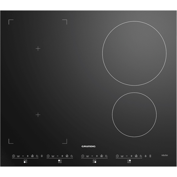 Plita incorporabila GRUNDIG GIEI637470H, Inductie, 4 arzatoare, Touch Control, negru