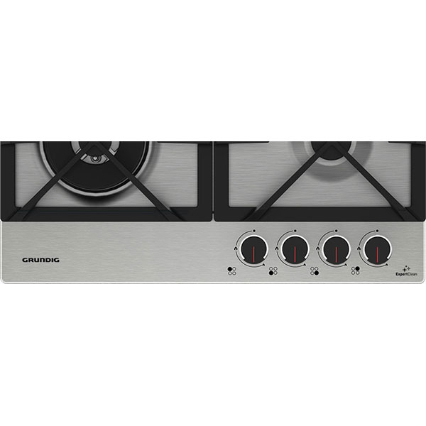 Plita incorporabila GRUNDIG GIGA6234260XE, Gaz, 4 arzatoare, Wok, inox