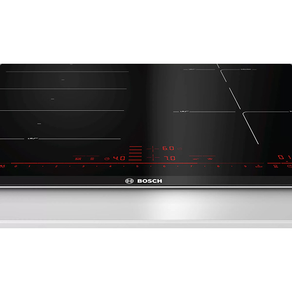 Plita incorporabila BOSCH PXE675DC1E, Inductie, 4 arzatoare, Touch Control, negru